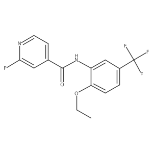 N-[2-ethoxy-5-(trifluoromethyl)phenyl]-2-fluoropyridine-4-carboxamide结构式