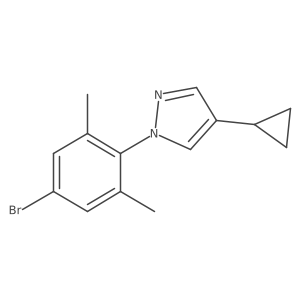 1-(4-Bromo-2,6-dimethylphenyl)-4-cyclopropylpyrazole Structure