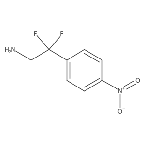 2,2-Difluoro-2-(4-nitrophenyl)ethanamine结构式