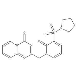 2-((2-oxo-3-(pyrrolidin-1-ylsulfonyl)pyridin-1(2H)-yl)methyl)-4H-pyrido[1,2-a]pyrimidin-4-one Structure