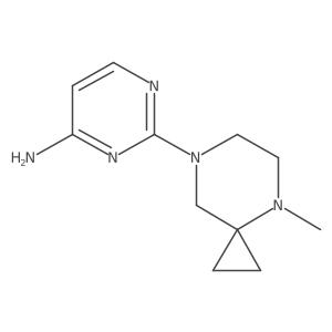 2-(4-Methyl-4,7-diazaspiro[2.5]oct-7-yl)-4-pyrimidinamine Structure
