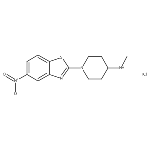 N-methyl-1-(5-nitrobenzo[d]thiazol-2-yl)piperidin-4-amine hydrochloride Structure
