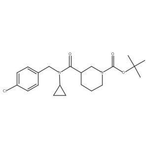 tert-Butyl 3-((4-chlorobenzyl)(cyclopropyl)carbamoyl)piperidine-1-carboxylate Structure
