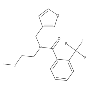 N-(furan-3-ylmethyl)-N-(2-methoxyethyl)-2-(trifluoromethyl)benzamide Structure