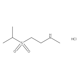 Methyl[2-(propane-2-sulfonyl)ethyl]amine hydrochloride Structure