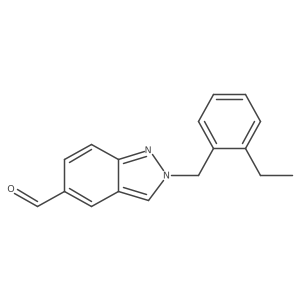 2-[(2-Ethylphenyl)methyl]indazole-5-carbaldehyde结构式