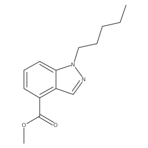 1-Pentyl-1H-indazole-4-carboxylic acid methyl ester Structure