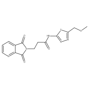3-(5,7-dioxo-5,7-dihydro-6H-pyrrolo[3,4-b]pyridin-6-yl)-N-[5-(methoxymethyl)-1,3,4-thiadiazol-2-yl]propanamide Structure