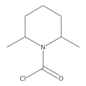 (2S,6R)-2,6-dimethylpiperidine-1-carbonyl chloride结构式