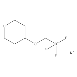 Potassium trifluoro[(oxan-4-yloxy)methyl]boranuide Structure