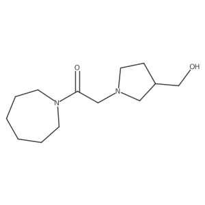 1-(Azepan-1-yl)-2-(3-(hydroxymethyl)pyrrolidin-1-yl)ethan-1-one Structure