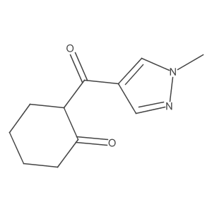 2-(1-Methyl-1H-pyrazole-4-carbonyl)cyclohexan-1-one Structure