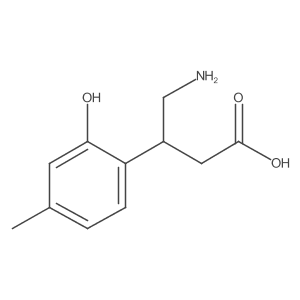 4-Amino-3-(2-hydroxy-4-methylphenyl)butanoic acid结构式