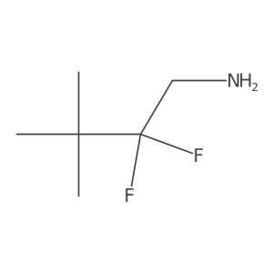 2,2-Difluoro-3,3-dimethylbutan-1-amine Structure