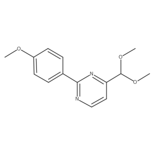 4-(Dimethoxymethyl)-2-(4-methoxyphenyl)pyrimidine结构式