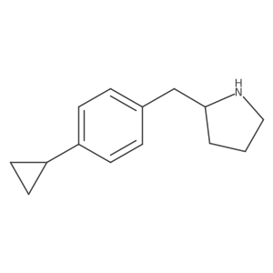 2-[(4-Cyclopropylphenyl)methyl]pyrrolidine Structure