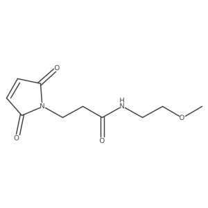 3-(2,5-Dioxo-2,5-dihydro-1H-pyrrol-1-yl)-N-(2-methoxyethyl)propanamide结构式