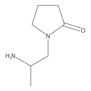 CC(N)CN1CCCC1=O结构式