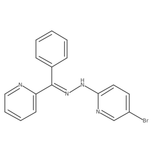 5-Bromo-2-(2-(phenyl(pyridin-2-yl)methylene)hydrazinyl)pyridine Structure