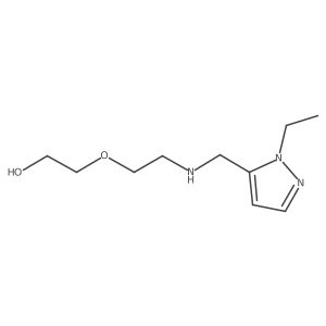 2-(2-{[(1-ethyl-1H-pyrazol-5-yl)methyl]amino}ethoxy)ethan-1-ol结构式
