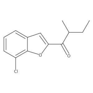 1-(7-Chloro-1-benzofuran-2-yl)-2-methylbutan-1-one Structure