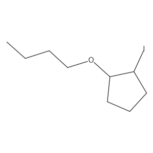 1-Butoxy-2-iodocyclopentane Structure