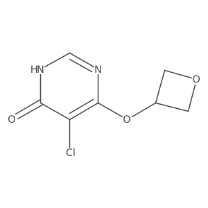 5-Chloro-6-(oxetan-3-yloxy)pyrimidin-4(3H)-one Structure