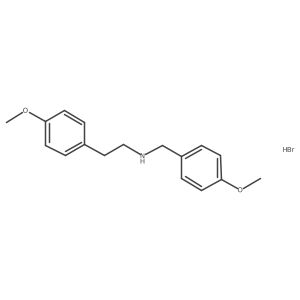 N-(4-methoxybenzyl)-2-(4-methoxyphenyl)ethanamine hydrobromide结构式