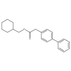 Cyclohexylmethyl-4-biphenyl acetate Structure