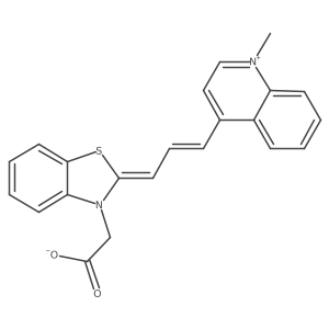 3-(Carboxylatomethyl)-2-[3-(1-methyl-1,4-dihydroquinolin-4-ylidene)prop-1-en-1-yl]-1,3-benzothiazol-3-ium Structure
