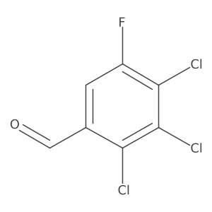 2,3,4-Trichloro-5-fluorobenzaldehyde结构式