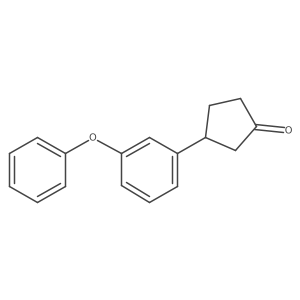 Cyclopentanone, 3-(3-phenoxyphenyl)-结构式