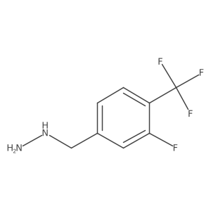 [3-Fluoro-4-(trifluoromethyl)phenyl]methylhydrazine Structure