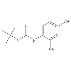 tert-butyl N-(2-amino-4-hydroxyphenyl)carbamate Structure