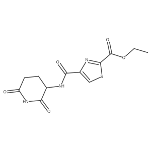 Ethyl 4-[(2,6-dioxopiperidin-3-yl)carbamoyl]-1,3-thiazole-2-carboxylate Structure