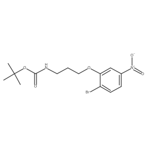 tert-butyl N-[3-(2-bromo-5-nitrophenoxy)propyl]carbamate Structure