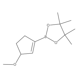2-(3-Methoxy-1-cyclopenten-1-yl)-4,4,5,5-tetramethyl-1,3,2-dioxaborolane Structure
