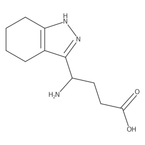 4-amino-4-(4,5,6,7-tetrahydro-1H-indazol-3-yl)butanoic acid结构式