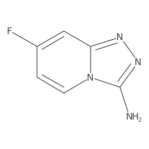7-Fluoro-[1,2,4]triazolo[4,3-a]pyridin-3-amine结构式