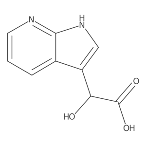 2-hydroxy-2-{1H-pyrrolo[2,3-b]pyridin-3-yl}acetic acid Structure