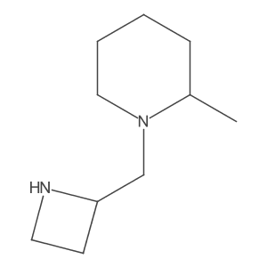 1-[(Azetidin-2-yl)methyl]-2-methylpiperidine Structure