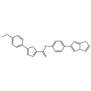N-(4-(imidazo[2,1-b]thiazol-6-yl)phenyl)-5-(4-methoxyphenyl)oxazole-2-carboxamide Structure