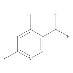 5-(Difluoromethyl)-2-fluoro-4-methylpyridine Structure