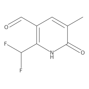 2-(Difluoromethyl)-6-hydroxy-5-methylpyridine-3-carboxaldehyde Structure