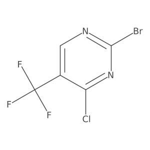2-Bromo-4-chloro-5-(trifluoromethyl)pyrimidine Structure