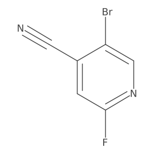 5-Bromo-2-fluoroisonicotinonitrile结构式