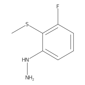 1-(3-Fluoro-2-(methylthio)phenyl)hydrazine Structure