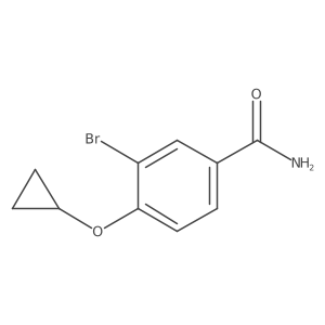 3-Bromo-4-cyclopropoxybenzamide结构式
