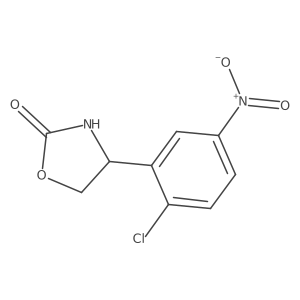 4-(2-Chloro-5-nitrophenyl)-1,3-oxazolidin-2-one Structure