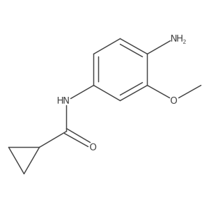 N-(4-amino-3-methoxyphenyl)cyclopropanecarboxamide结构式